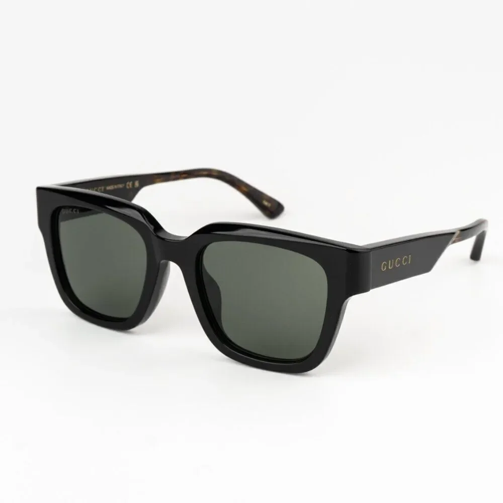 SALE! NEW Gucci GG1670SK 001 Black Havana Grey Unisex Square Sunglasses